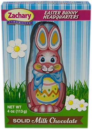 Solid Milk Chocolate Foiled Bunny  - 0-7518615124-2