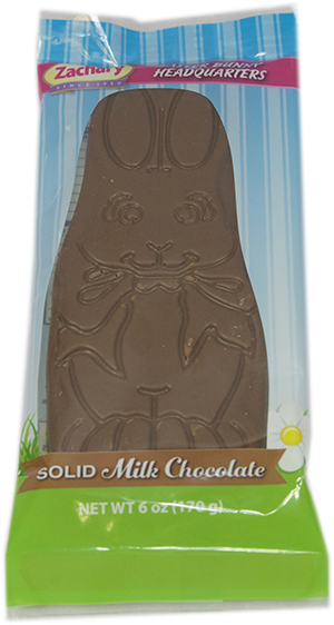 Solid Milk Chocolate Bunny  - 0-7518615126-6